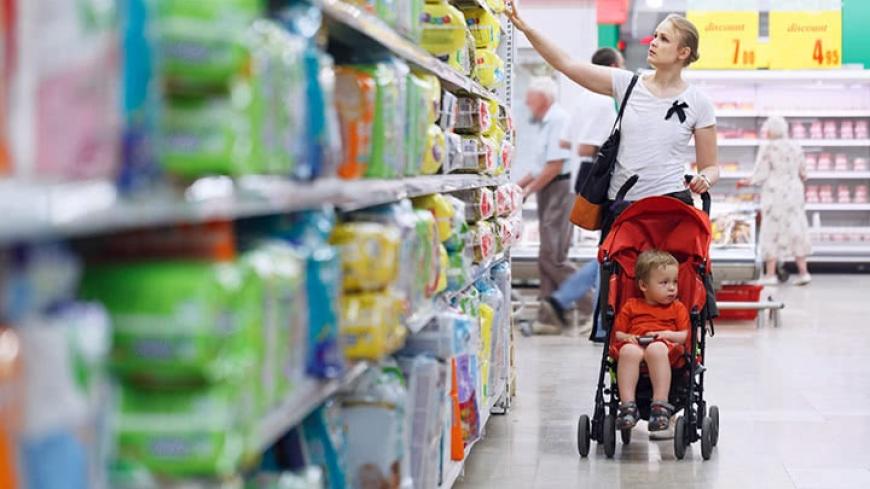 aisle of children's products