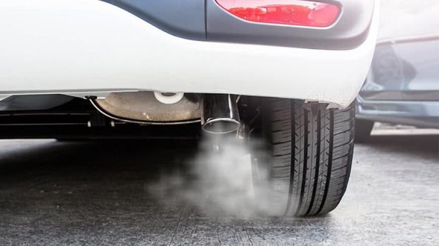 emissions coming from Audi vehicle