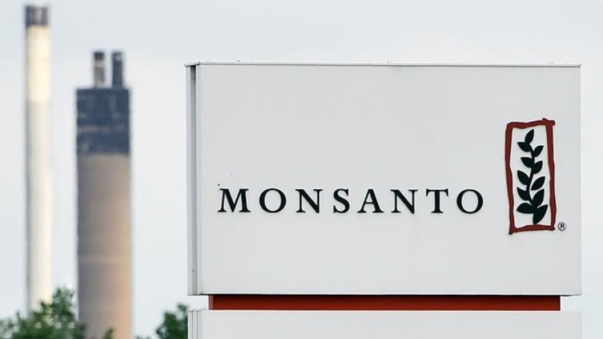 monsanto sign in front of headquarters building